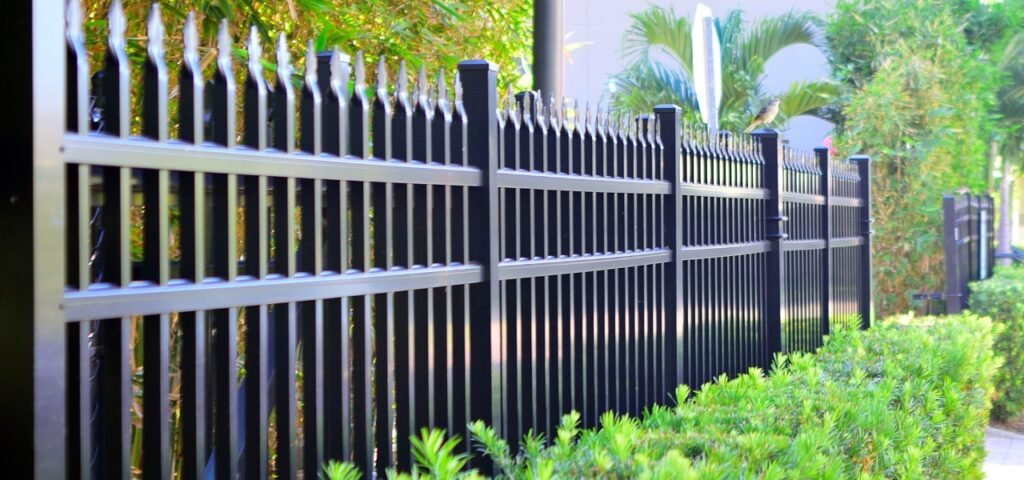 Custom aluminum fence installed in Northbrook IL. Atlantic Fence Inc - Aluminum Fence Installation and repair Expert